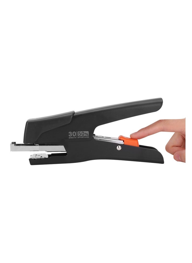 Deli Deli E0358 Plier Stapler for 30 Sheets Max, ABS Cap, SPCC Metal Structure, Black - School & Office Use –1PCS/Color Box  - Image 3