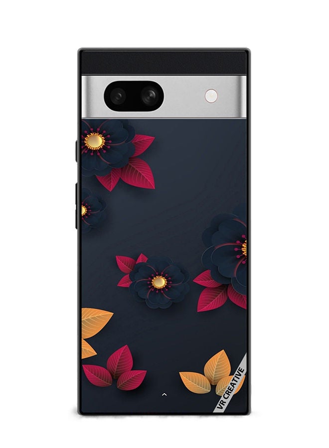 VR CREATIVE Protective Case Cover For Google Pixel 7a Flower Design Multicolour - Image 1