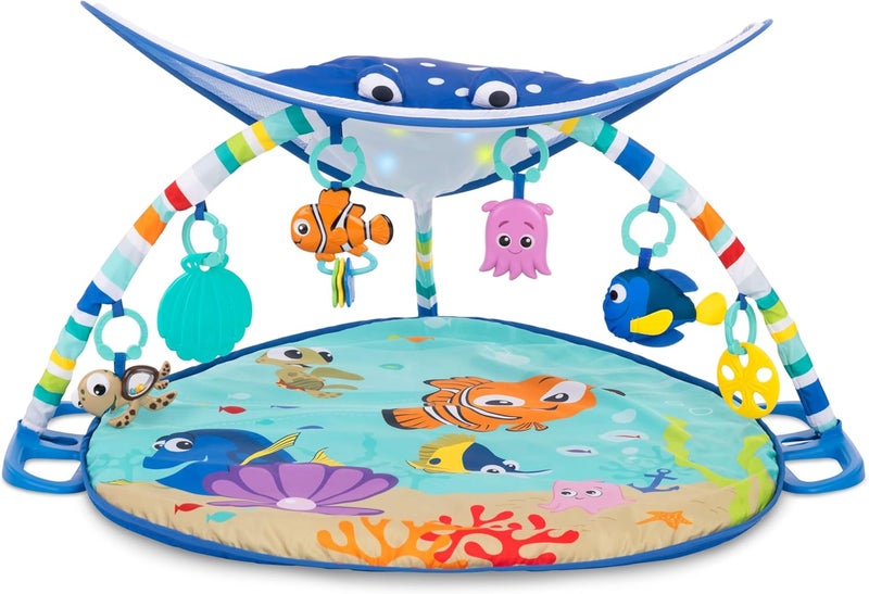 Bright Starts Finding Nemo Mr. Ray Ocean Lights & Music Gym with Multi-Sensory Toys - Image 1