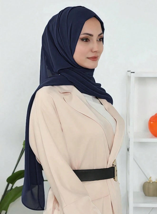 ISI Instant Chiffon Hijab Set 3-in-1 Hijabs Scarf with Built-in Magnets and Undercap Head Wraps with Model Cap - Image 3