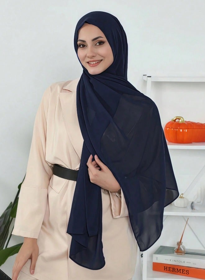 ISI Instant Chiffon Hijab Set 3-in-1 Hijabs Scarf with Built-in Magnets and Undercap Head Wraps with Model Cap - Image 1