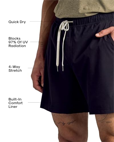True Classic Novelty Mens Shorts – Gym Shorts for Men, Quick Dry Mens Athletic Short & Sweat Short for Workout and Running, 7.5" Quick Dry, Pack of 1, Black, L - Image 2