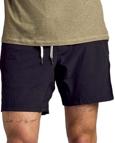 True Classic Novelty Mens Shorts – Gym Shorts for Men, Quick Dry Mens Athletic Short & Sweat Short for Workout and Running, 7.5" Quick Dry, Pack of 1, Black, L - Image 1