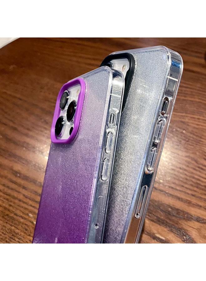 S-TOP Case For iPhone 13 Pro Double Sided IMD Gradient Glitter PC Phone Case - Image 5