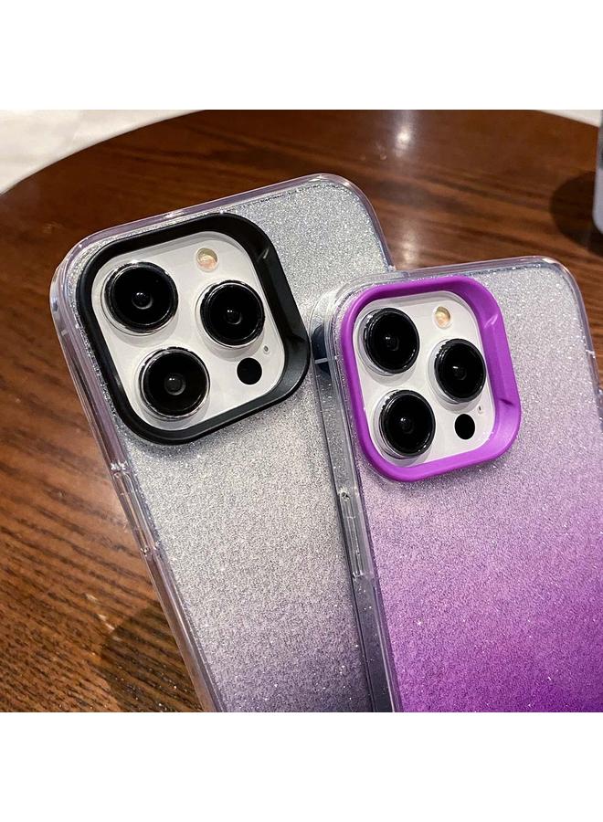 S-TOP Case For iPhone 13 Pro Double Sided IMD Gradient Glitter PC Phone Case - Image 4