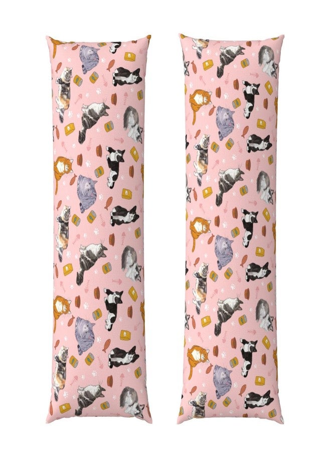 Majoug Cute Cats Body Pillow Cover, 20x54 Inches Cat Printed Pillow Case with Hidden Zipper, Soft Fabric for Adults,Kids Women, Men, Home Decor Bedding - Image 5