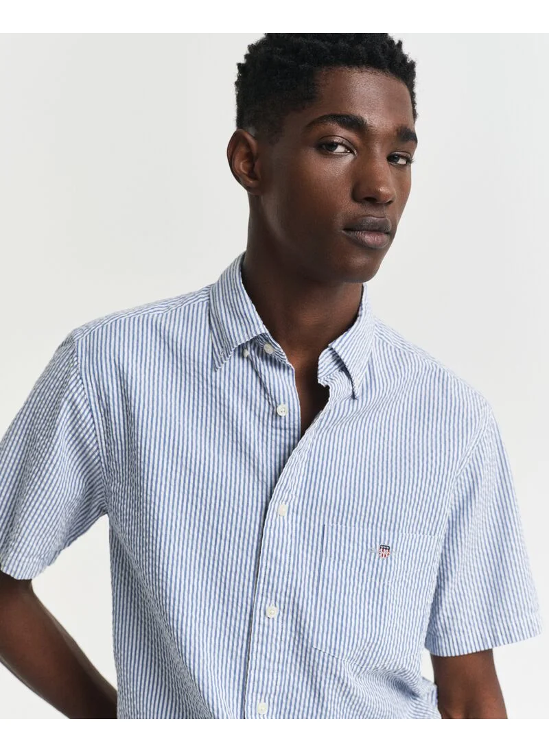 غانت Gant Regular Seersucker Stripe Ss Shirt