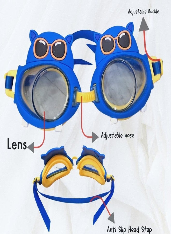 kunya Cute Cartoon Pattern Swim Goggles For kids, Waterproof Anti Frog Swimming Goggles For Youth Kids Child,No Leak Anti Frog UV Swim Goggles Teens - Image 3