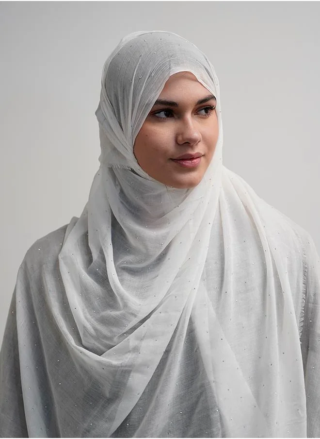 JAMEELA Linen Bling Hijab Scarf