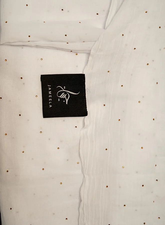جميلة Linen Bling Hijab Scarf