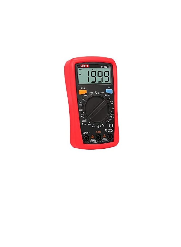 UNI-T UNI-T UT33C Plus Digital Palm Size Multi Meter Voltmeter Ammeter Resistance LCR and Temperature with Backlight - Image 3