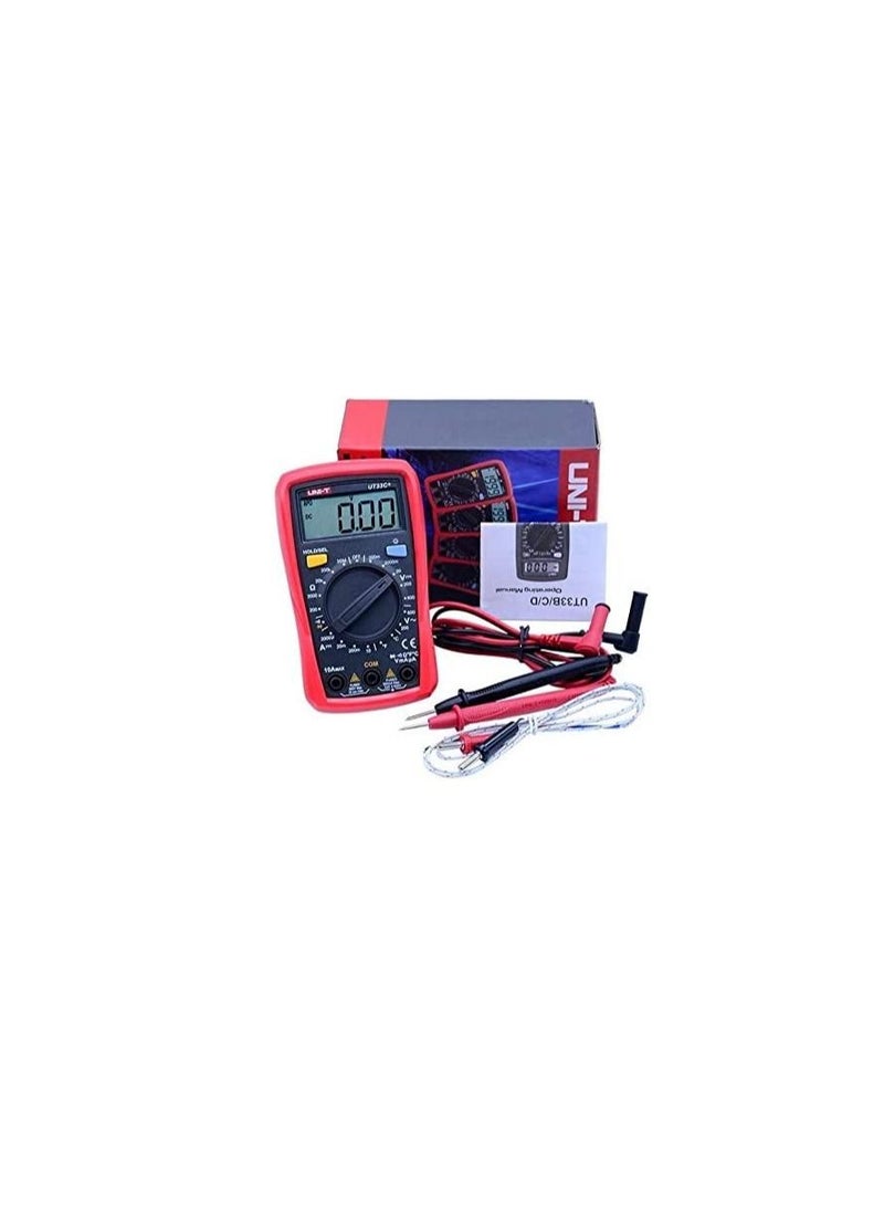 UNI-T UNI-T UT33C Plus Digital Palm Size Multi Meter Voltmeter Ammeter Resistance LCR and Temperature with Backlight - Image 1
