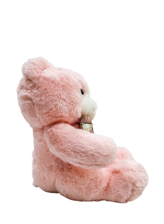 Crazy Boss Pink Teddy Bear Plush Toy with Bow Tie | Soft Stuffed Animal Doll | Cute Kids Gift - Image 2
