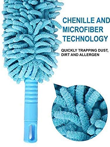 EPISKEY Foldable Microfiber Fan Cleaning Duster Steel Body Flexible Fan mop for Quick and Easy Cleaning of Home Kitchen Car Ceiling and Fan Dusting Office Multy - Image 5