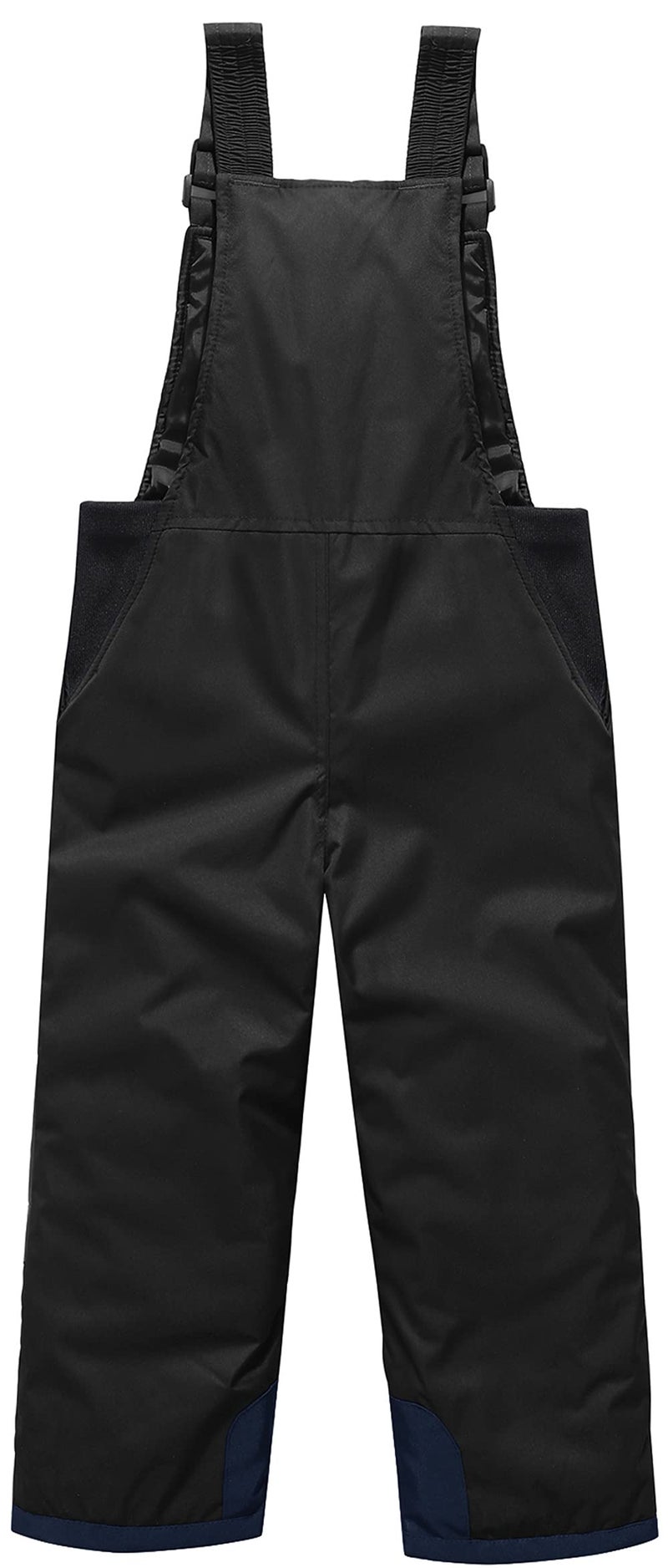 BenBoy Kids Snow Ski Bib Pants Winter Waterproof Windproof Ripstop Warm Insulated Snowboard Overalls Boys,HXK7117-Black-XS - Image 2