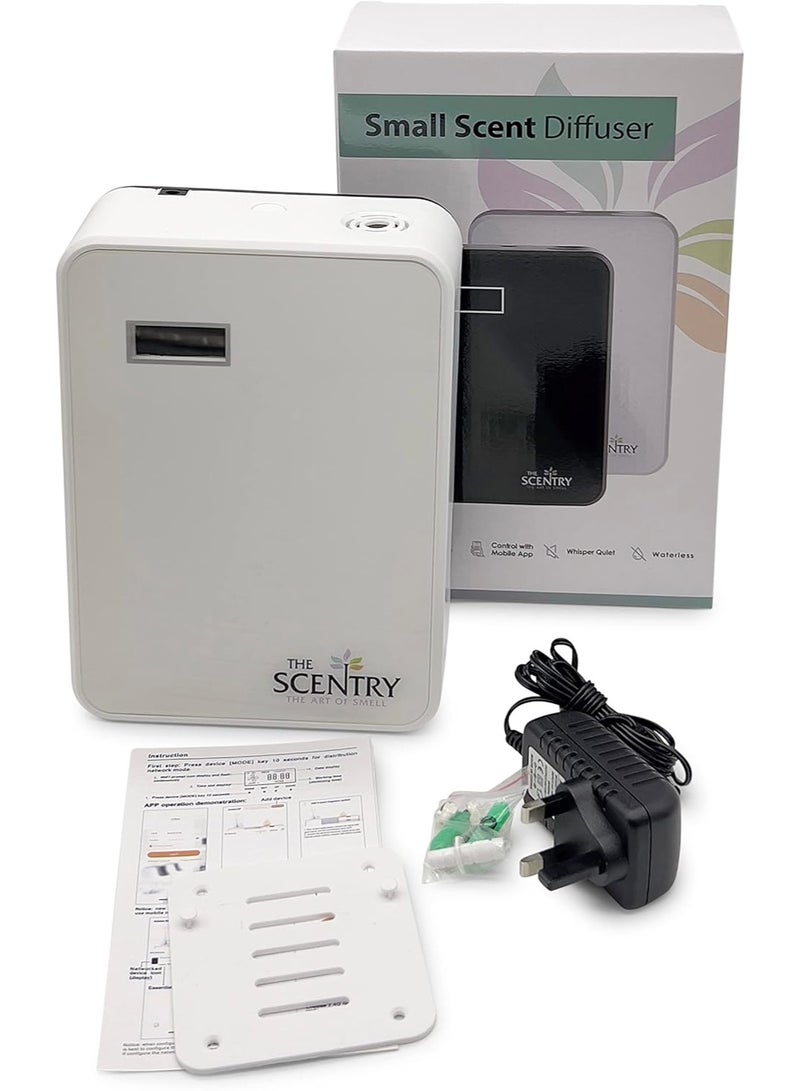 The Scentry جهاز توزيع الروائح الذكي واي فاي (آلة معطر الهواء) (أبيض) ، موزع ذكي ، آلة زيت أساسي ، تحكم عبر تطبيق موبايل ، موزع هادئ - Image 3