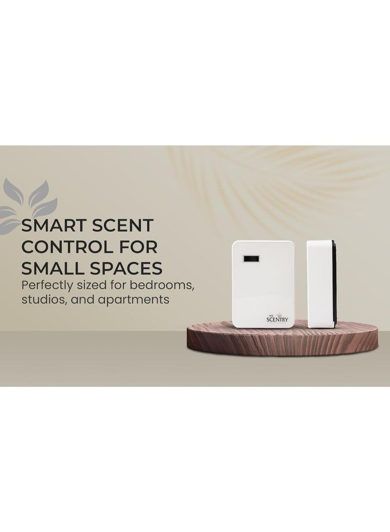 The Scentry جهاز توزيع الروائح الذكي واي فاي (آلة معطر الهواء) (أبيض) ، موزع ذكي ، آلة زيت أساسي ، تحكم عبر تطبيق موبايل ، موزع هادئ - Image 2