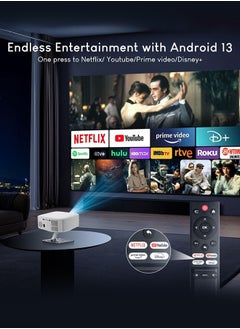 Salange P92 MAX Projector 4K, Netflix Licensed Smart Android 13 NTV Auto Keystone Electric Focus Projectors, 400 ANSI 1080P Native BT5.2 WiFi6 Outdoor Movie Projector  - Image 4