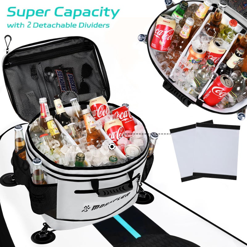 Morxplor Waterproof Pvc Material Paddleboard Cooler Deck Bag,40 Cans Sup Deck Cooler Bag,Cooler Bag For Paddleboard,Lunch Box Cooler Insulated Bag,Camping Cooler Bag,Kayak Cooler Bag - Image 2