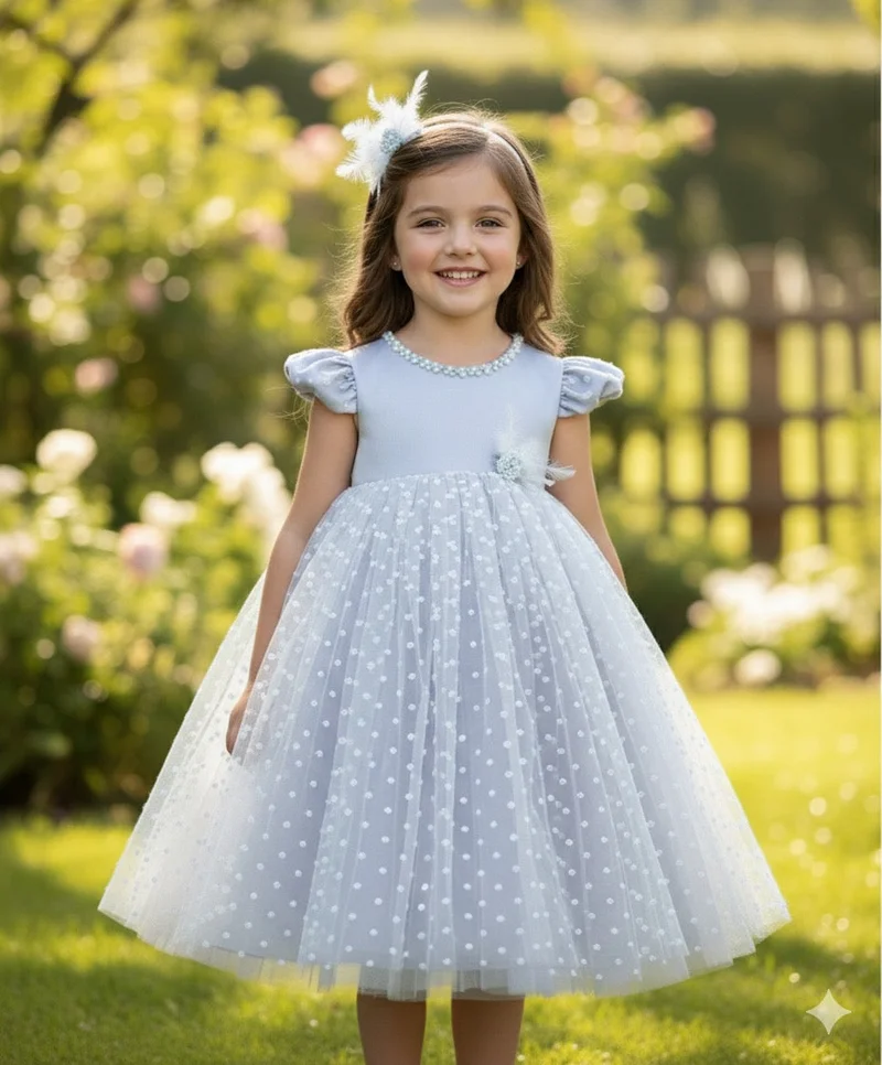 Via Bambino Baby Gray Dress 520