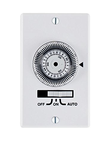 Intermatic IW700K Heavy-Duty Mechanical in-Wall Timer - 20 A Rating, 72 Trippers for 36 ON/Off Events - 3-Way Switch, Easy Installation, 3-Position Override - Image 1