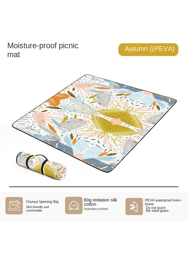 Bluejw Ultrasonic Moisture-proof Mat Thickened Waterproof Portable Outdoor Tent Mat Camping Outing Aluminum Film Oxford Base Picnic Cloth - Image 1