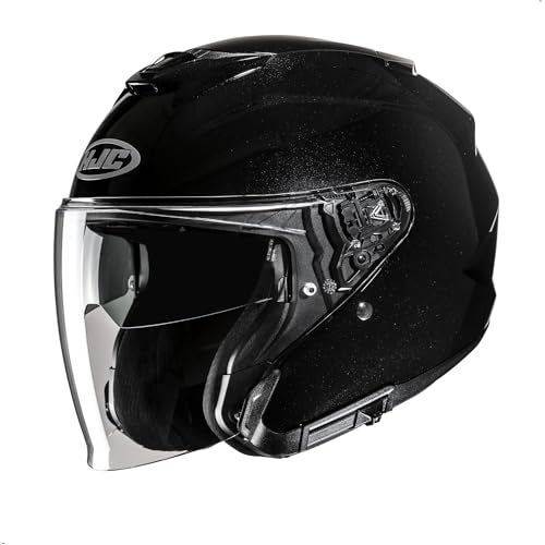 HJC i31 Solid Open Face Motorcycle Helmet, DOT Approved (Black, X-Large) - Image 5