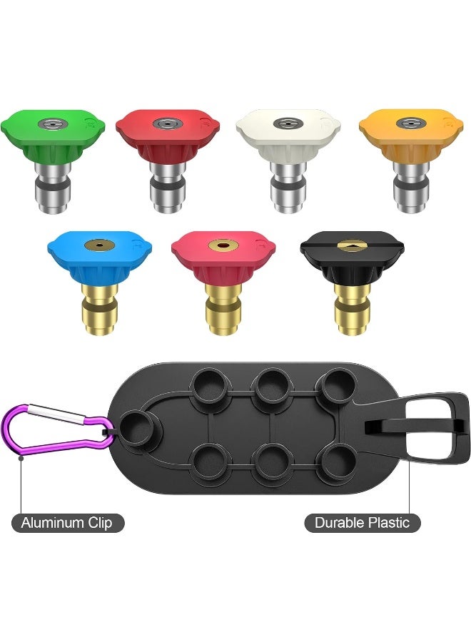 POHIR Turbo Nozzle 4000 Psi, 9 Pack Pressure Washer Nozzle Spray Tips Full Set Including Rotating Turbo Nozzle 4.0 Orifice And Nozzle Tips Set With Nozzle Holder  - Image 5