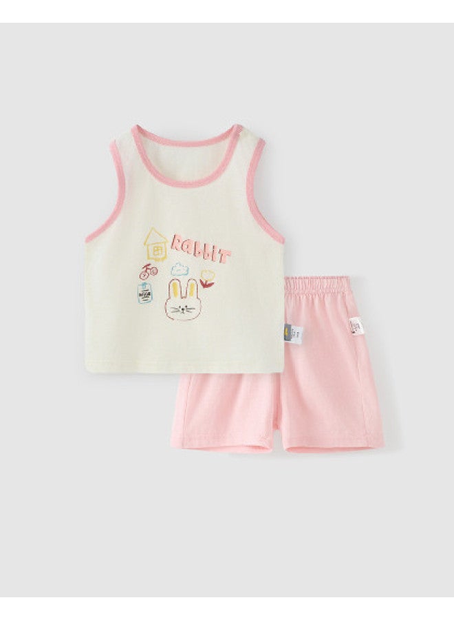 Tongtai Baby Vest Set Summer Pure Cotton Infant Clothing Children's Outing Top Pants Boys Girls Shorts - Image 1
