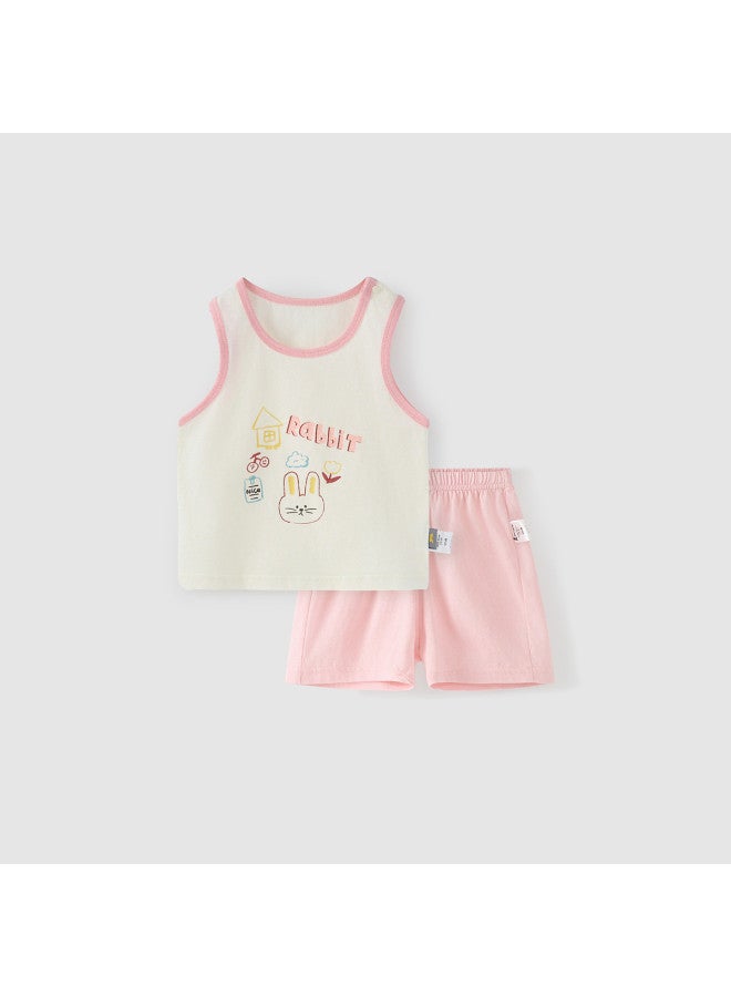 Tongtai Baby Vest Set Summer Pure Cotton Infant Clothing Children's Outing Top Pants Boys Girls Shorts - Image 2