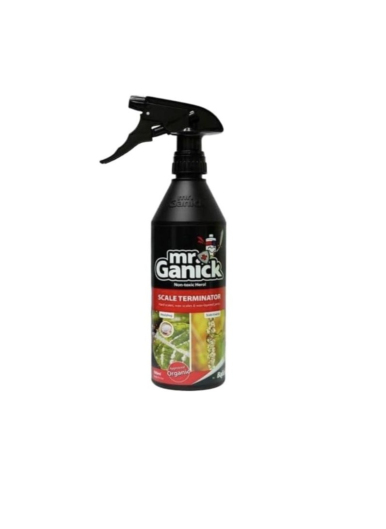 DESERT ENERGY Mr. Ganick Organic Mealybug and Scale Terminator Spray is an Effective Eco Friendly Solution Designed to Tackle Mealybugs and Scale Insects on a Variety of Plants.  500ml Spray Provides Targeted Action Against these Common Pests While Adhering to Organic Gardening Principles.  - Image 2