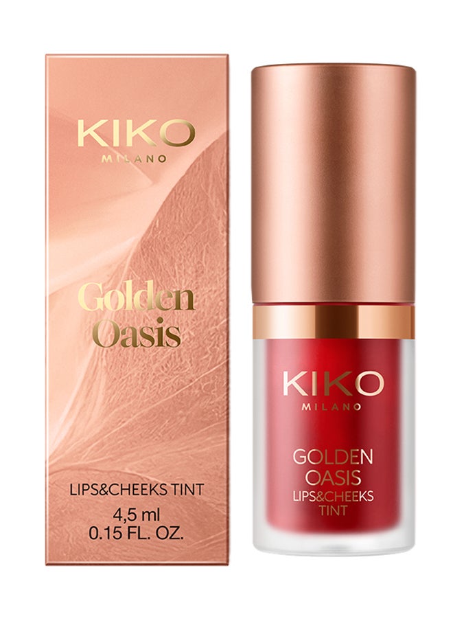 KIKO MILANO - Golden Oasis Lips And Cheeck Tint  02 - Image 1