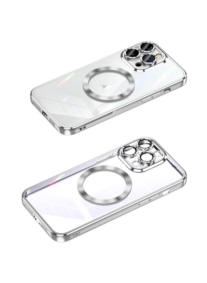 Zaboon Case For iPhone 13 Pro Max MagSafe CD Texture Metal Lens Frame Full Coverage Phone Case - Image 1