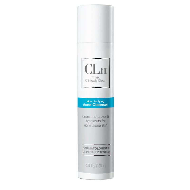 CLnÂ® Acne Cleanser-Facial Cleanser with 0.5% Salicylic Acid to Eliminate Blackheads & Breakouts, Oil-Free & Fragrance-Free, 3.4 fl. oz. - Image 1