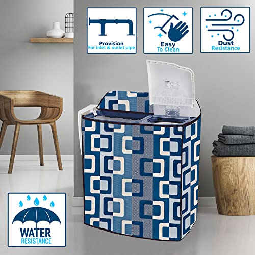 Wings Star Semi Automatic Washing Machine Cover for LG 8.5kg, 9kg, 9.5kg and 10 kg (88.9x54.61x99.06 cms) | Top Load Dustproof & Waterproof Washing Machine Cover - KUM133 - Image 2