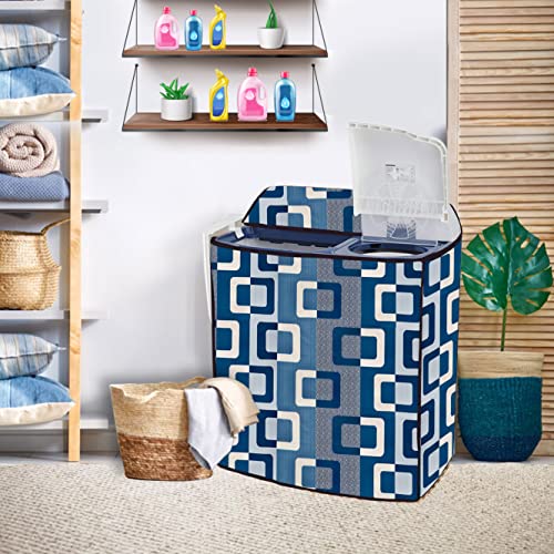 Wings Star Semi Automatic Washing Machine Cover for LG 8.5kg, 9kg, 9.5kg and 10 kg (88.9x54.61x99.06 cms) | Top Load Dustproof & Waterproof Washing Machine Cover - KUM133 - Image 3