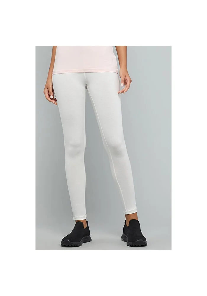 R&b Solid Leggings with Elastic Waist
