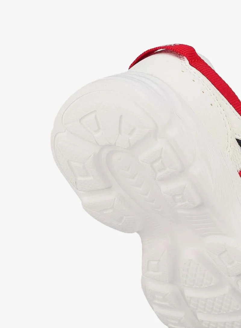 Lee Cooper WHITE Girls Panelled Hook & Loop Ankle School Sneakers for Women | Best Price UAE
