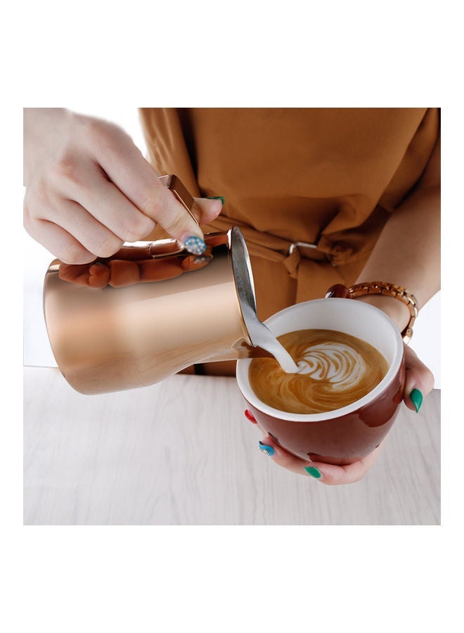 NIBEMINENT Milk Frother Pitcher Golden 12.00 x 8.50 11.50cm  - Image 2