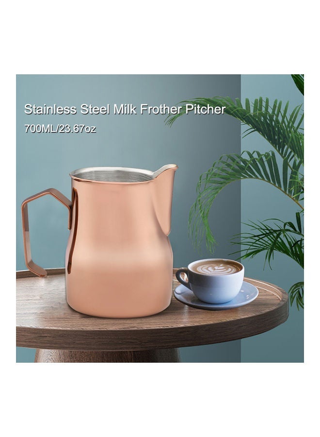 NIBEMINENT Milk Frother Pitcher Golden 12.00 x 8.50 11.50cm  - Image 3