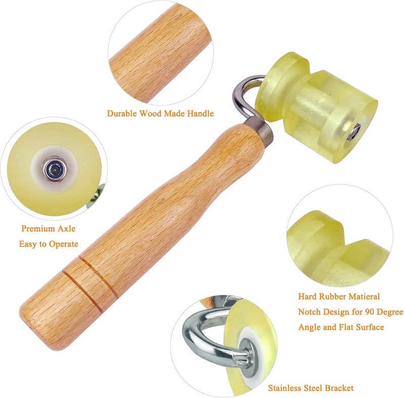 CARTINTS Rubber Seam Roller, Wallpaper Roller for Auto Car Audio Sound Deadening Application, Sound Heat Insulation Mat Wallpaper Application, Perfect for Processing Edges - Image 3