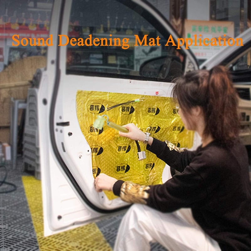 CARTINTS Rubber Seam Roller, Wallpaper Roller for Auto Car Audio Sound Deadening Application, Sound Heat Insulation Mat Wallpaper Application, Perfect for Processing Edges - Image 4