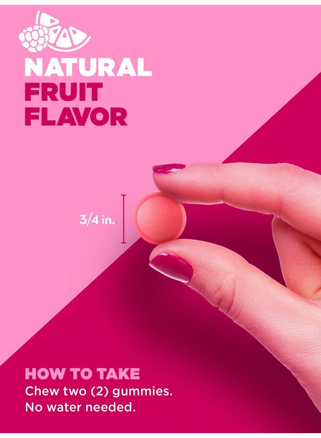 PINK Biotin Gummies ; 60 Count ; Nongmo & Gluten Free ; Fruit Flavor Vitamin For Hair Skin And Nails - Image 4