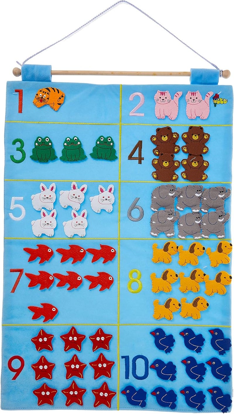 King Animal Counting Chart 55-Pieces Set - Image 1
