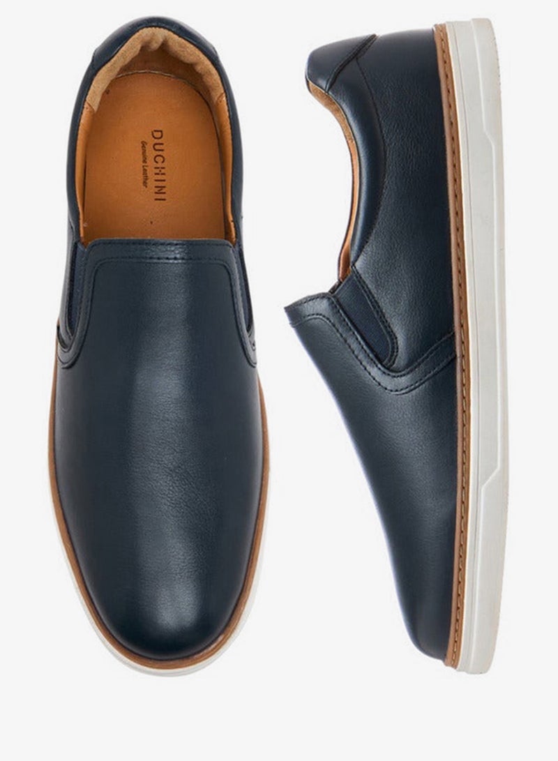 دوتشيني لوفرز جلد رجالي بنقشة انزلاقية - Image 3