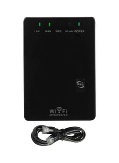 NIBEMINENT WiFi Signal Range Booster Repeater Black  - Image 1