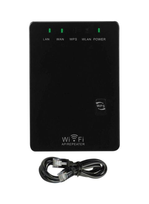 WiFi Signal Range Booster Repeater Black