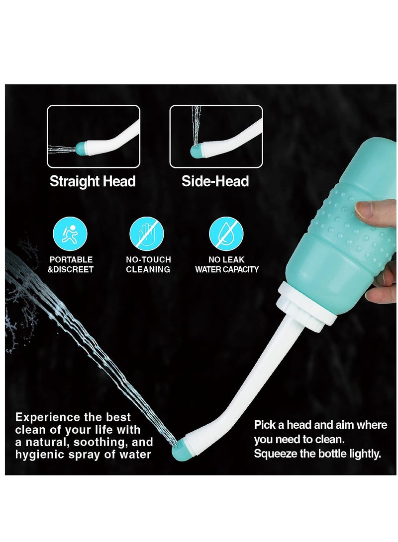 Peri Bottle Travel Shattaf, Portable Travel Bidet with Carry Bag,2 Nozzle,Essentials for Postpartum Perineal Care,Hemorrhoid Treatment - Image 3