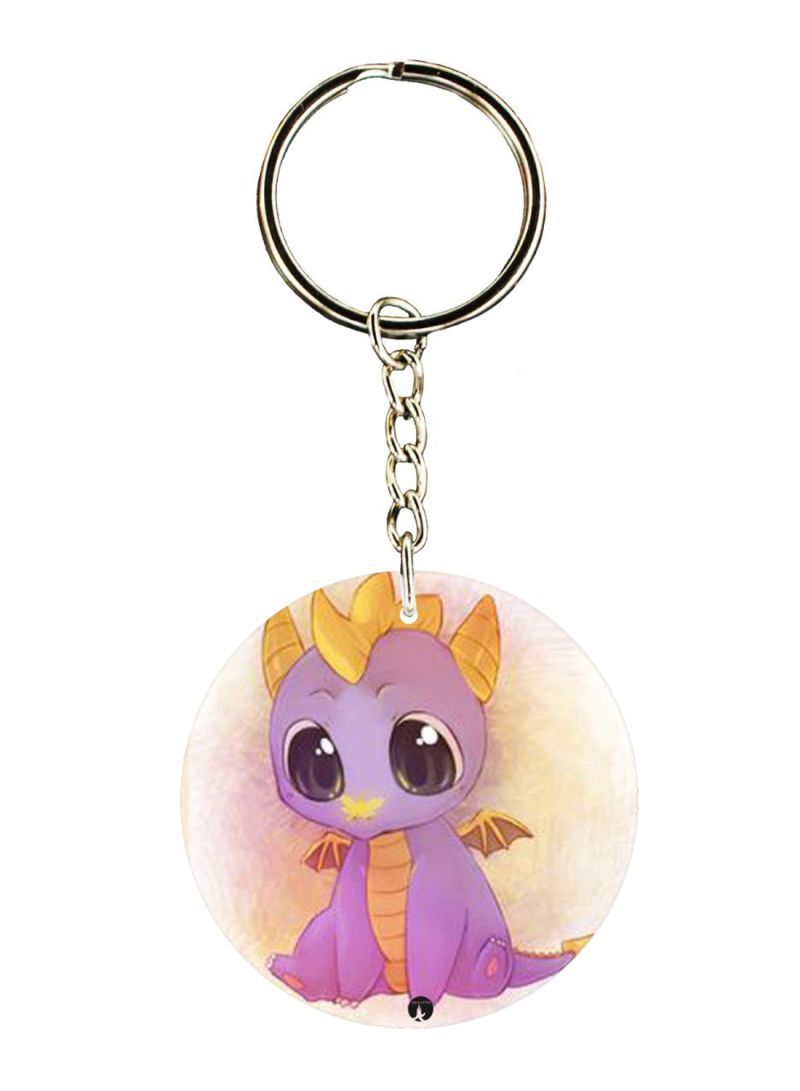 RKN Double Sided Spyro Printed Keychain
