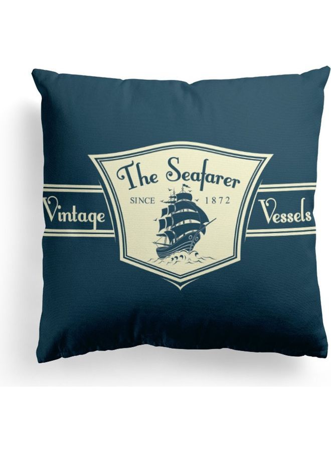 NIBEMINENT Printed Cushion Cover Blue/Yellow